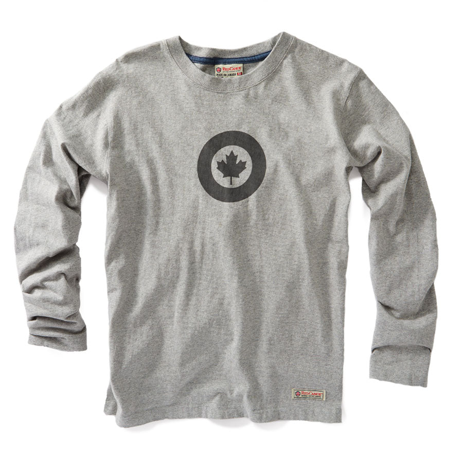 Red Canoe Men's RCAF Long Sleeve T-Shirt - Grey - PRE-ORDERS ONLY