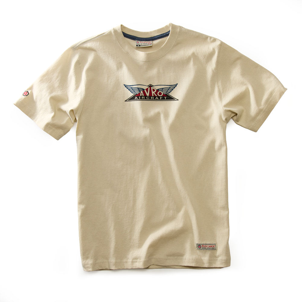 Red Canoe Avro Arrow Aircraft Men's T-Shirt, Stone