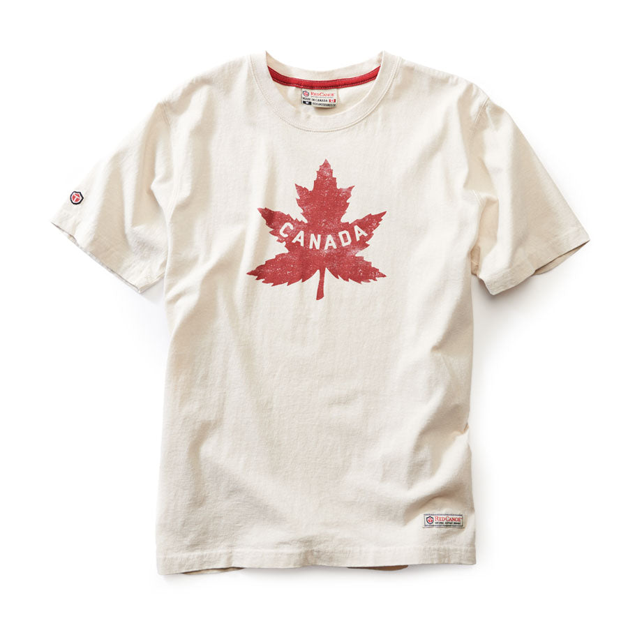 Red Canoe Brands Men's Canada Heritage T-Shirt - Stone - PRE-ORDERS ONLY