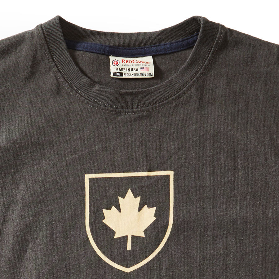 Red Canoe Brands Men's Canada Shield T-Shirt - Slate - PRE-ORDERS ONLY