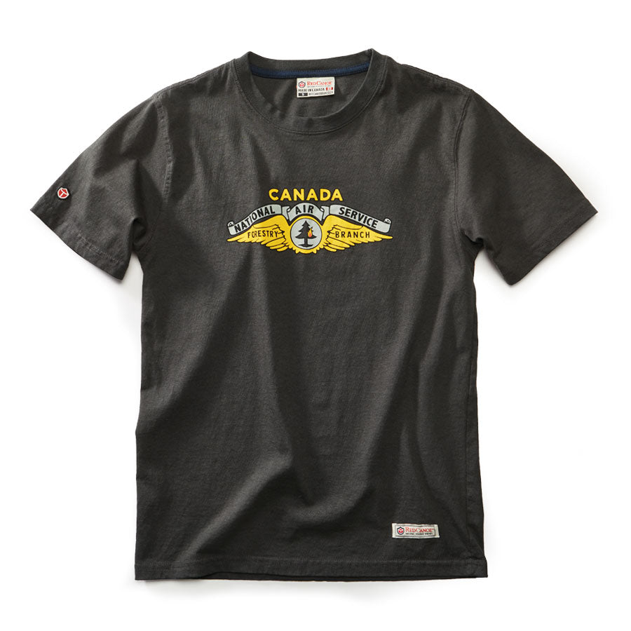 Red Canoe Brands Men's National Air Service T-Shirt - Slate - PRE-ORDERS ONLY