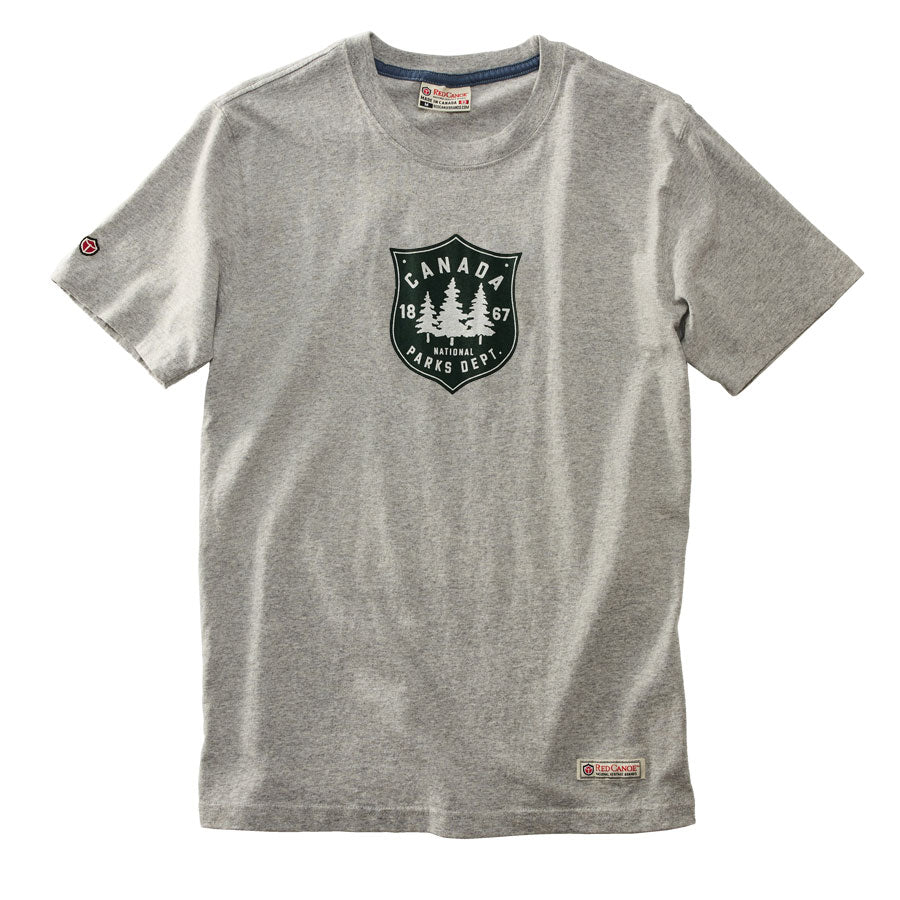 Red Canoe Brands Men's Parks T-Shirt - Grey - PRE-ORDERS ONLY