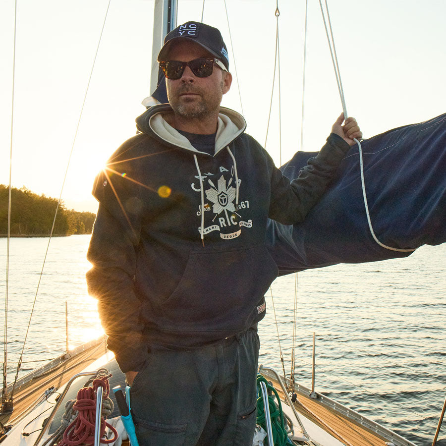 Red Canoe Heritage Hoody - Navy