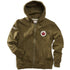 Red Canoe Canada Full Zip Hoodie - Khaki