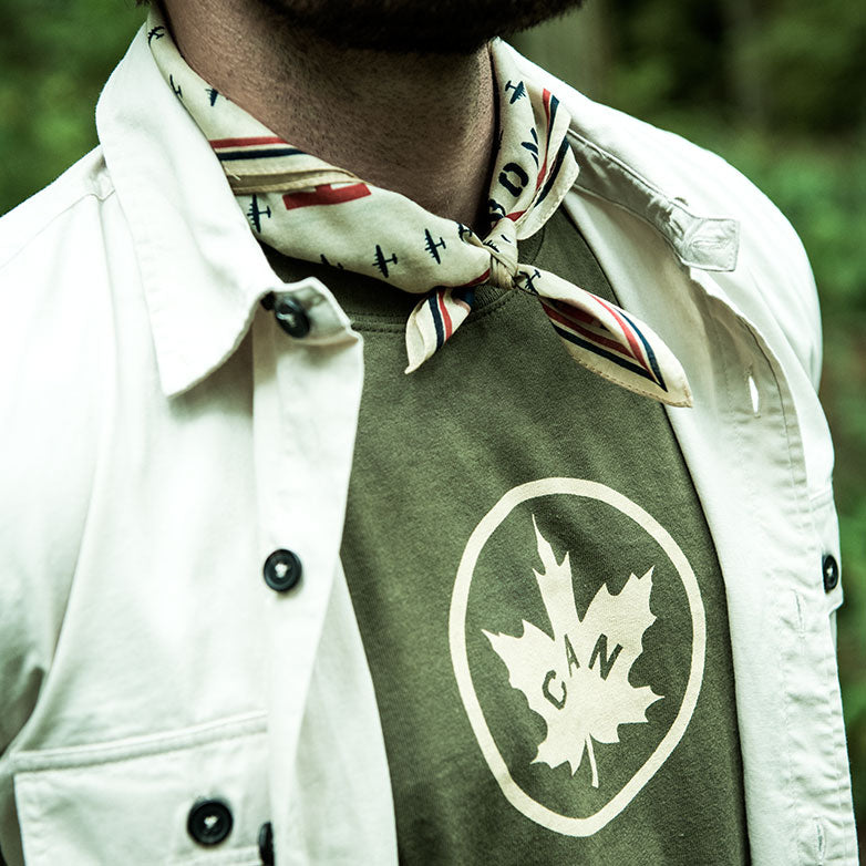 Red Canoe Brands Men's Canada T-Shirt - Olive - PRE-ORDERS ONLY