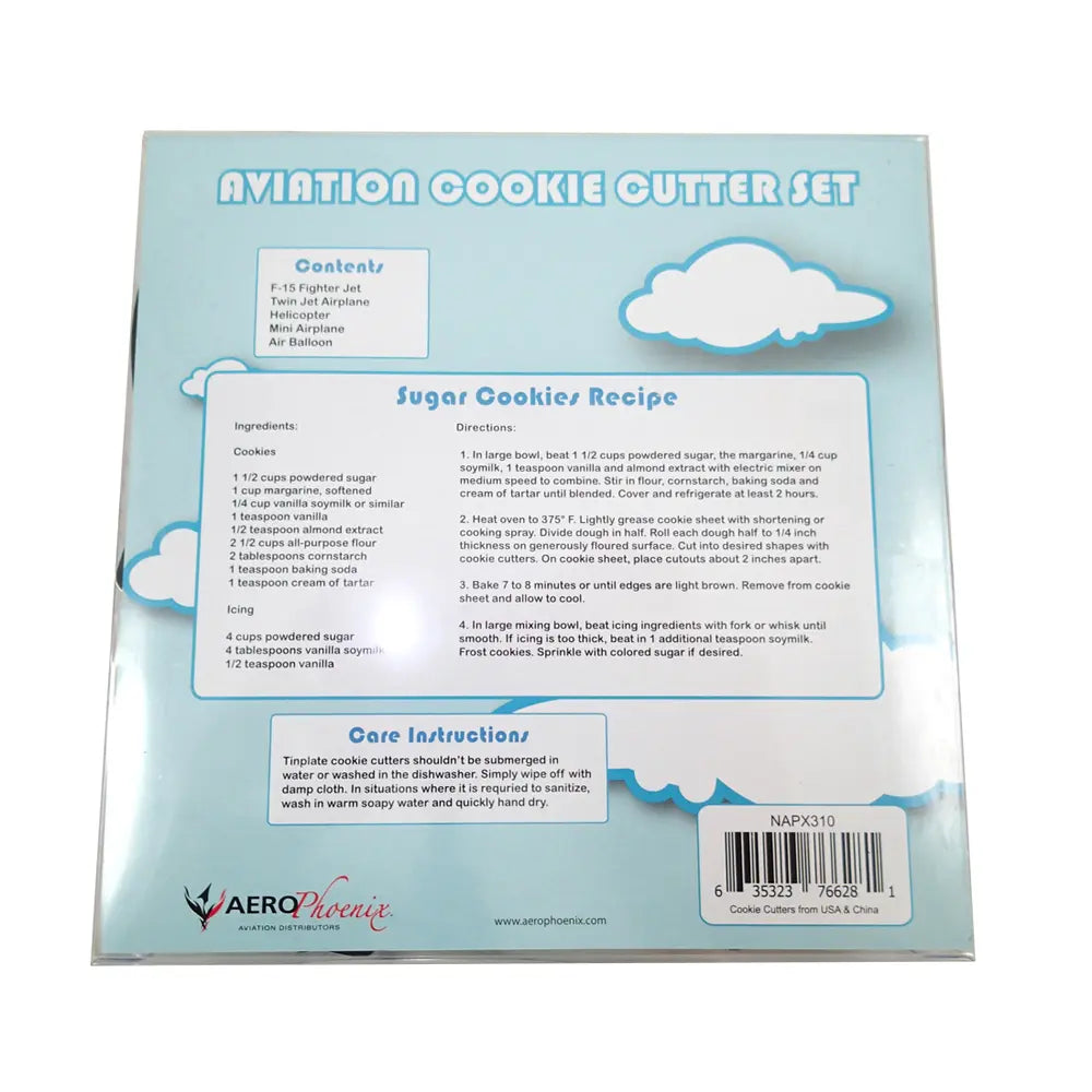 Aviation Cookie Cutter Set - 5 Piece