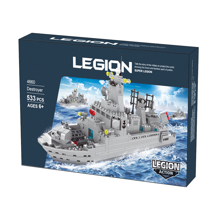Navy Destroyer Ship Building Blocks