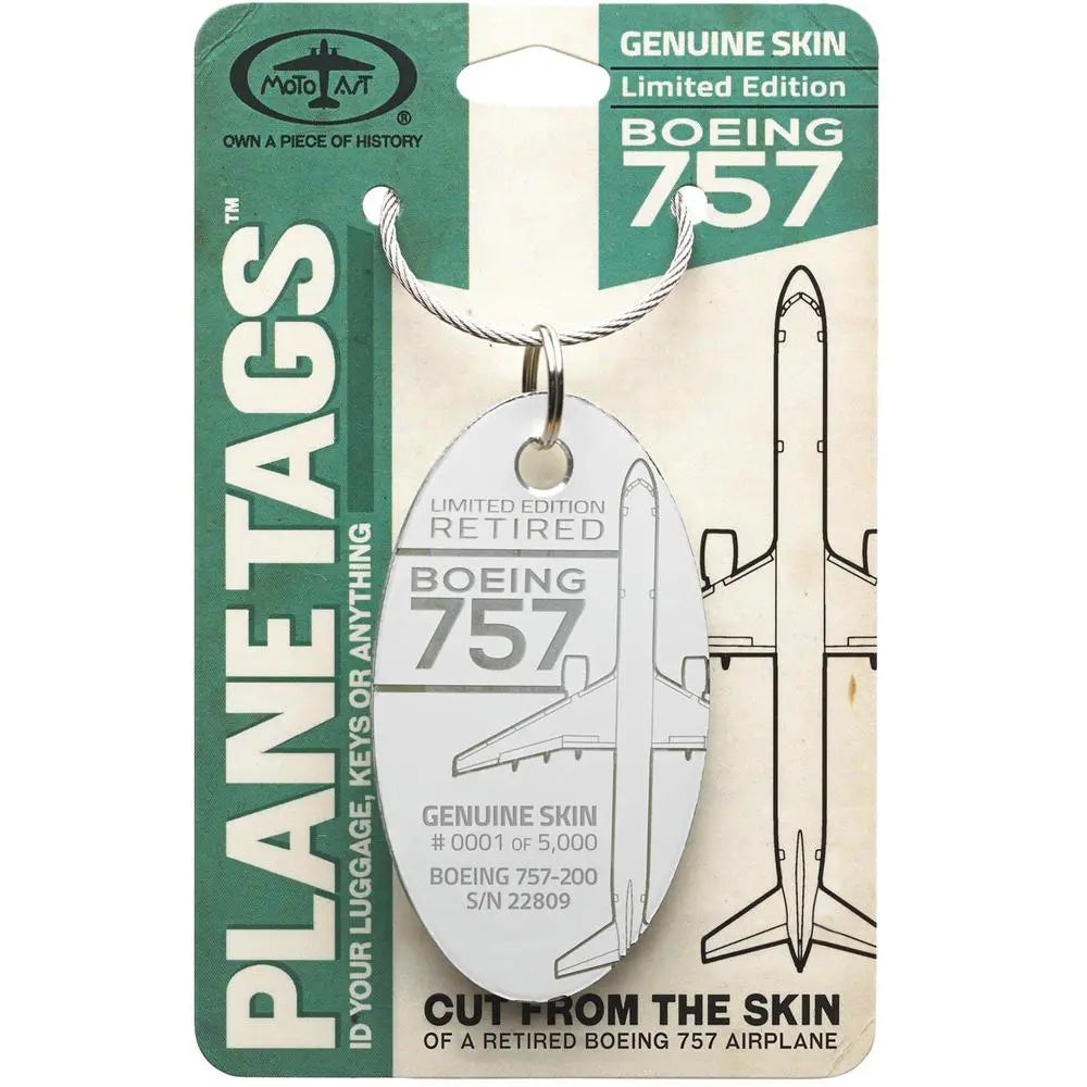 PlaneTag Fuselage Keychain - Delta Boeing 757