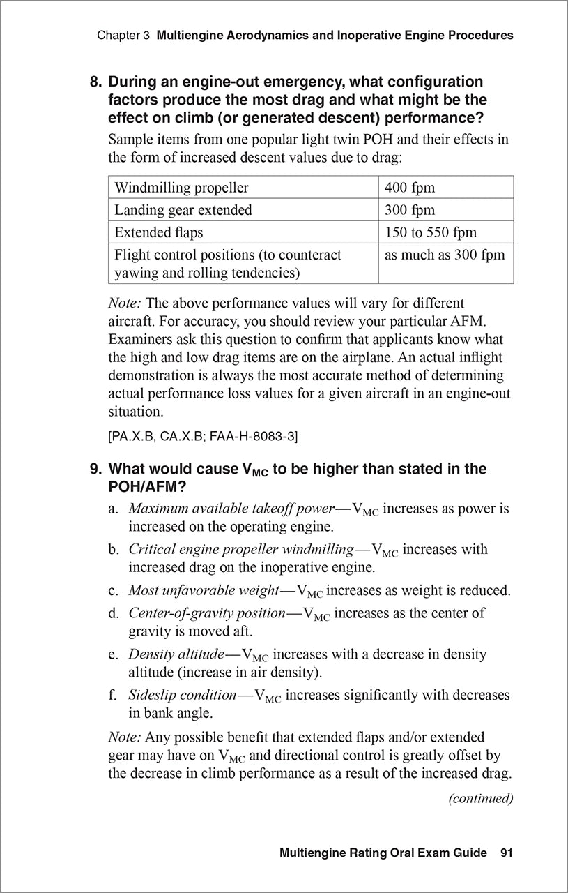 ASA Multi-Engine Rating Oral Exam Guide - 10th Edition