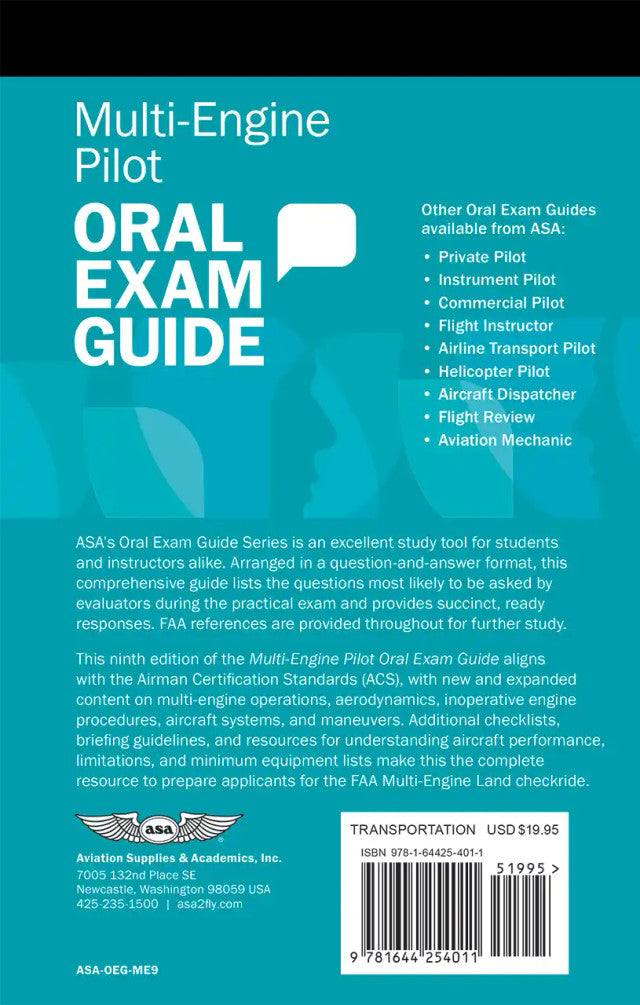 ASA Multi-Engine Oral Exam Guide – Aviation Depot