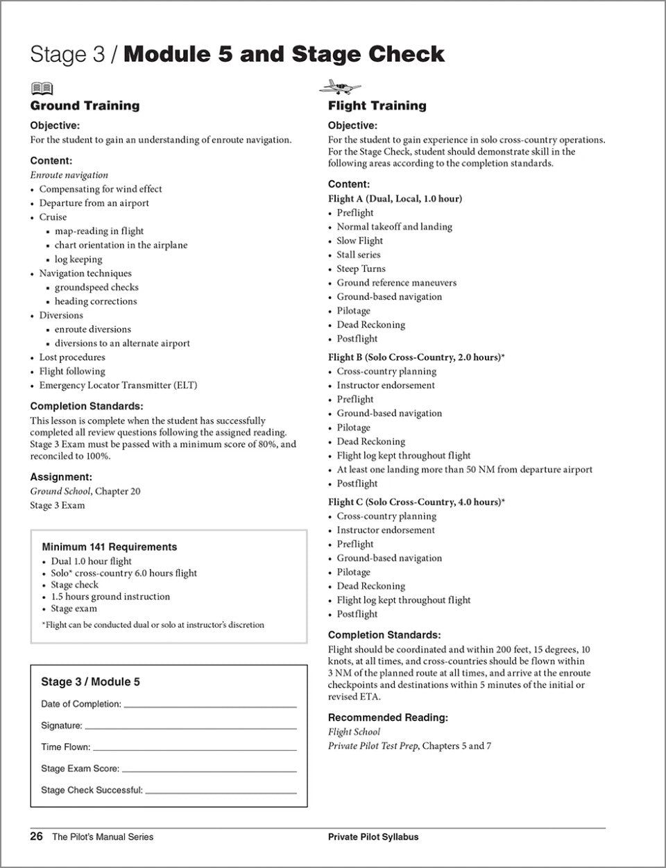 ASA Pilot's Manual: Private Pilot Syllabus - 9th Edition