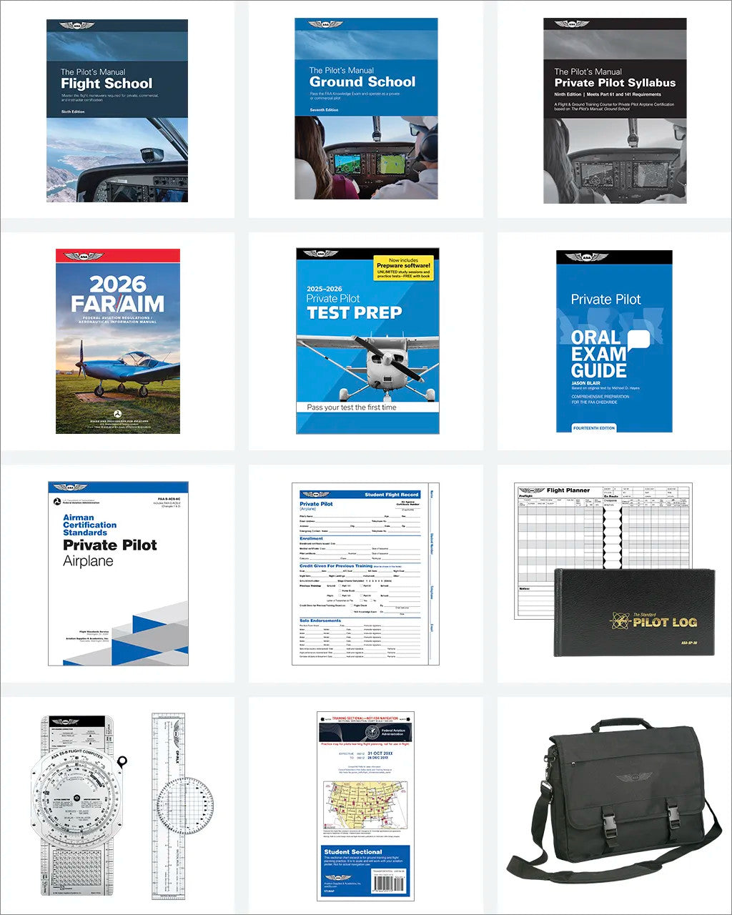 ASA Private Pilot Flight School Kit - Part 141 | ASA-PVT-141-KIT