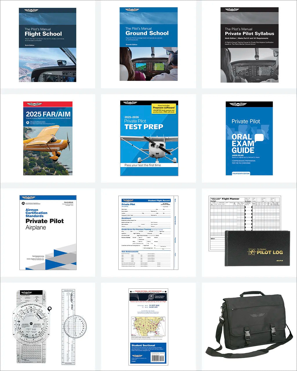 ASA Private Pilot Flight School Kit - Part 141 | ASA-PVT-141-KIT
