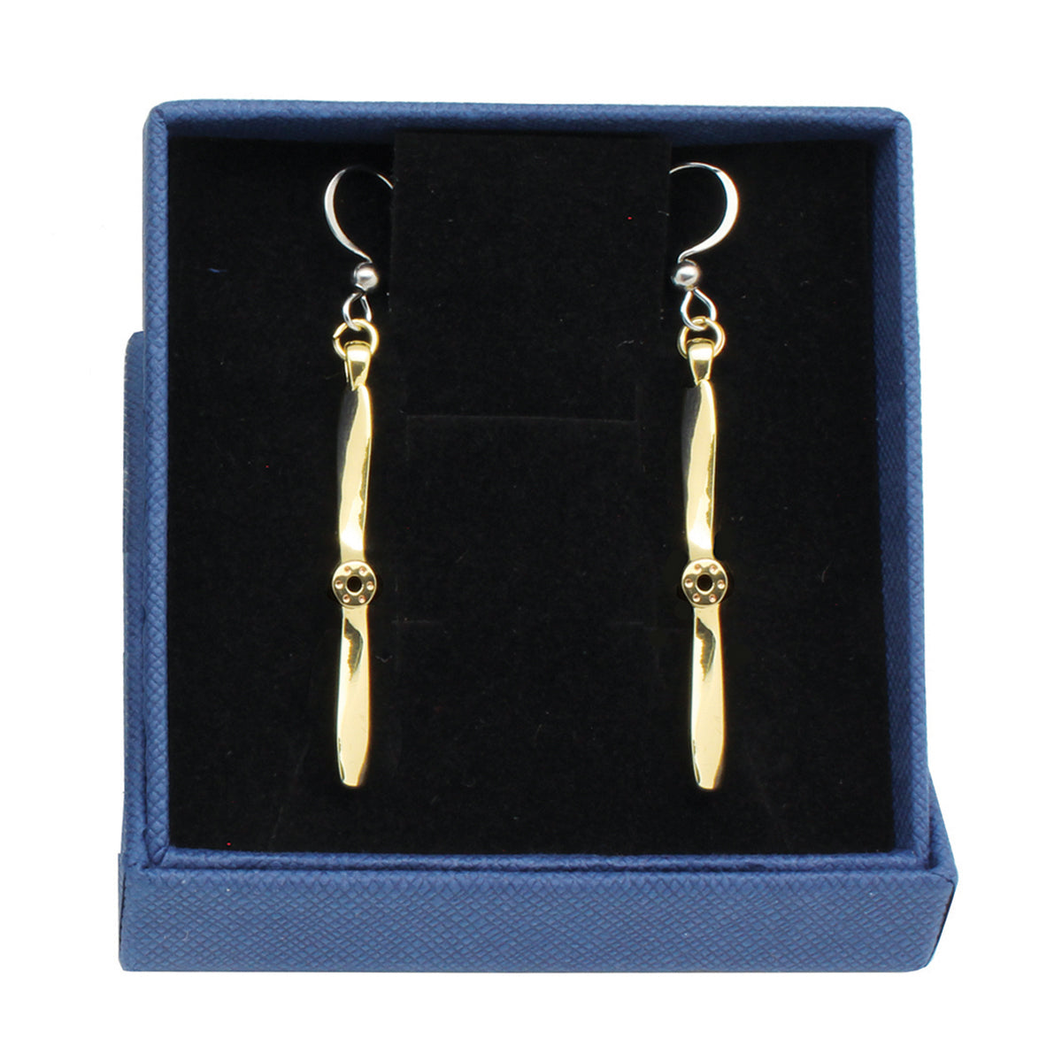 Gold Propeller Earrings