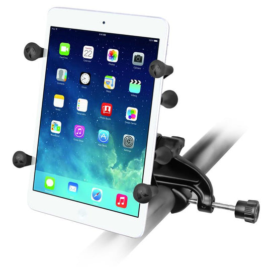RAM X-Grip Mount with Yoke Clamp Base for 7"-8" Tablets