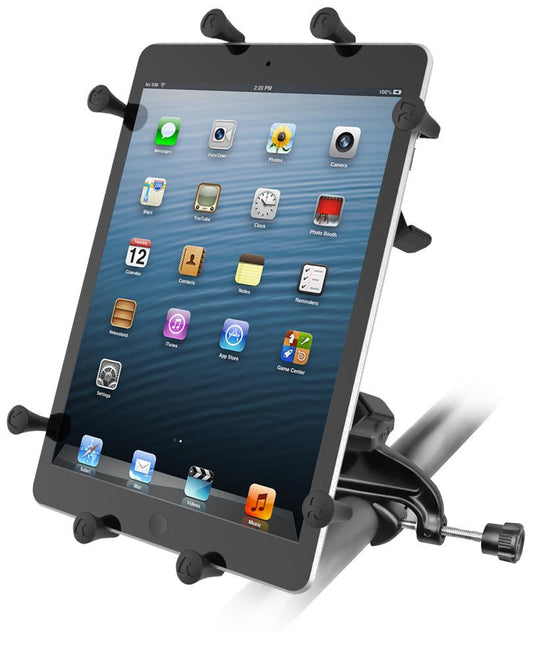 RAM X-Grip Mount with Yoke Clamp Base for 9"-10" Tablets