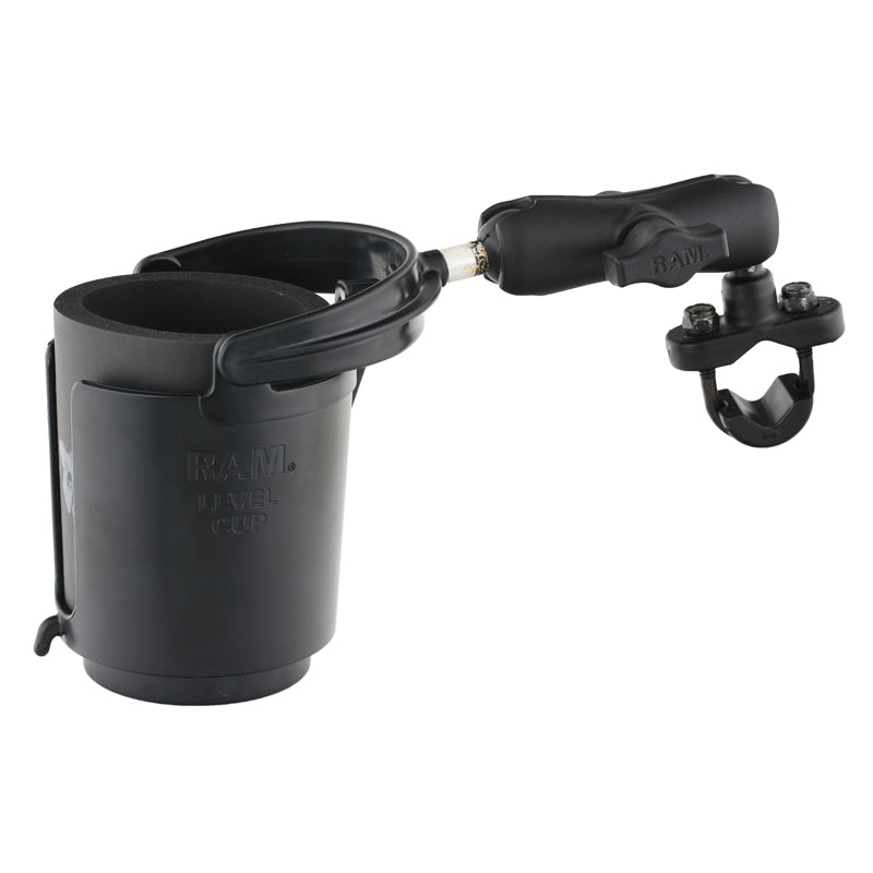 RAM® Level Cup™ 16oz Drink Holder with Handlebar U-Bolt Base