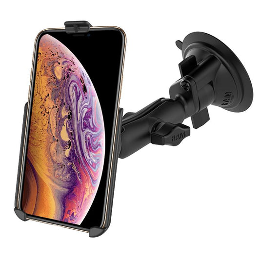 RAM Twist-Lock Suction Cup Mount for Apple iPhone Xs Max, 7 & 6 Plus