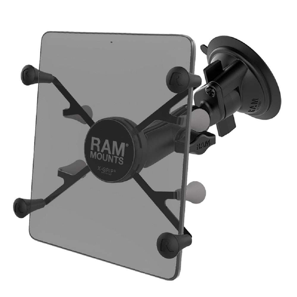 RAM X-Grip with RAM Twist-Lock Suction Cup Mount for 7"-8" Tablets