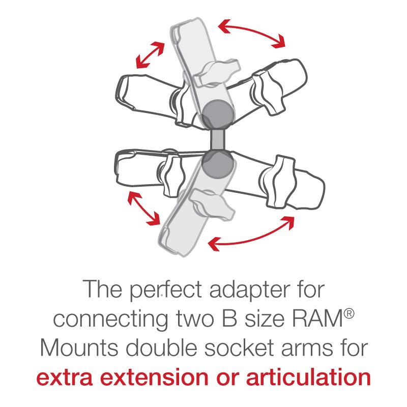 RAM Double Ball Adapter