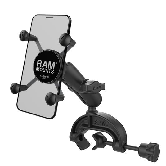 RAM X-Grip Phone Mount with Composite Yoke Clamp Base