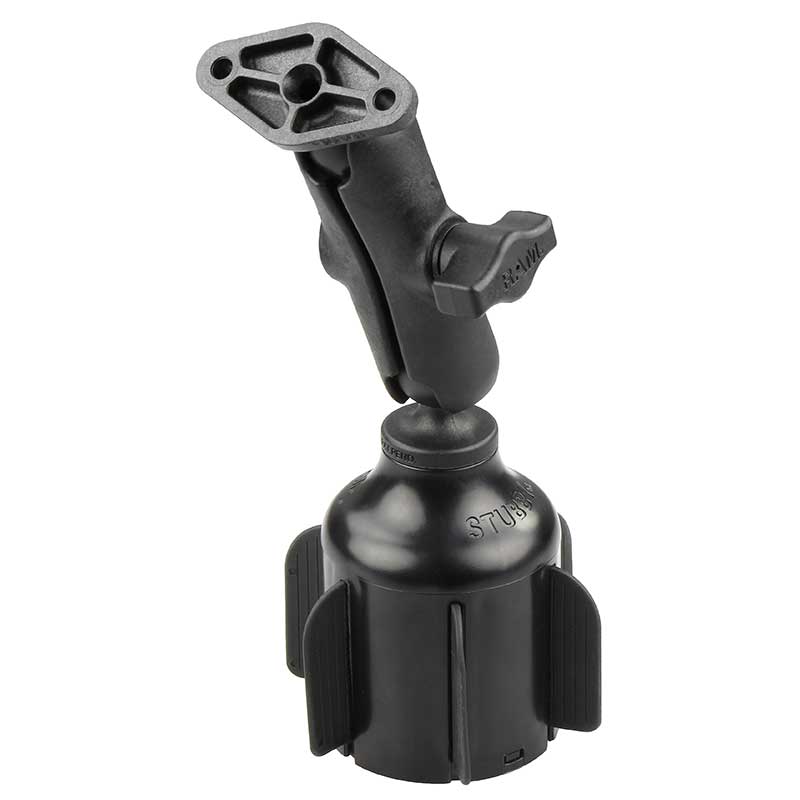 Load image into Gallery viewer, RAM Stubby Cup Holder Mount with Diamond Plate
