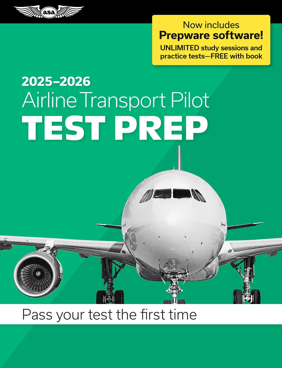 ASA 2025-2026 Airline Transport Pilot Test Prep With Prepware Software