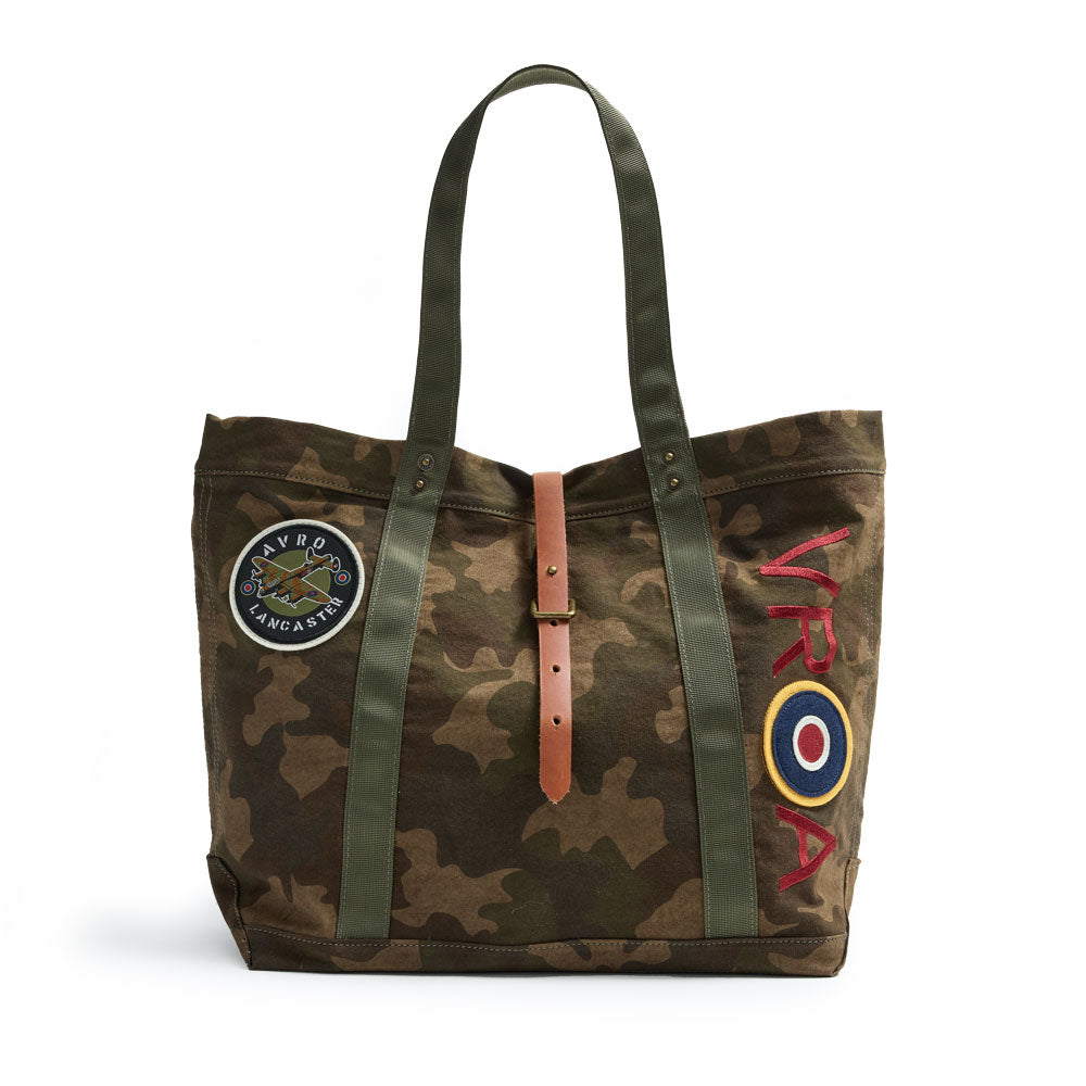 Red Canoe Avro Lancaster Tote Bag - Dark Camo