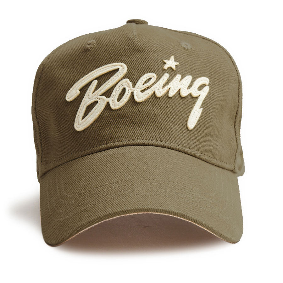 Red Canoe Boeing Applique Cap