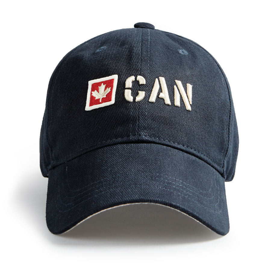 Red Canoe Canada Stencil Cap - Navy