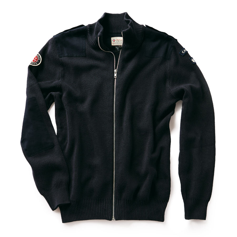 Red Canoe Canada Field Patch Cardigan - Navy