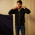 Red Canoe Canada Field Patch Cardigan - Navy