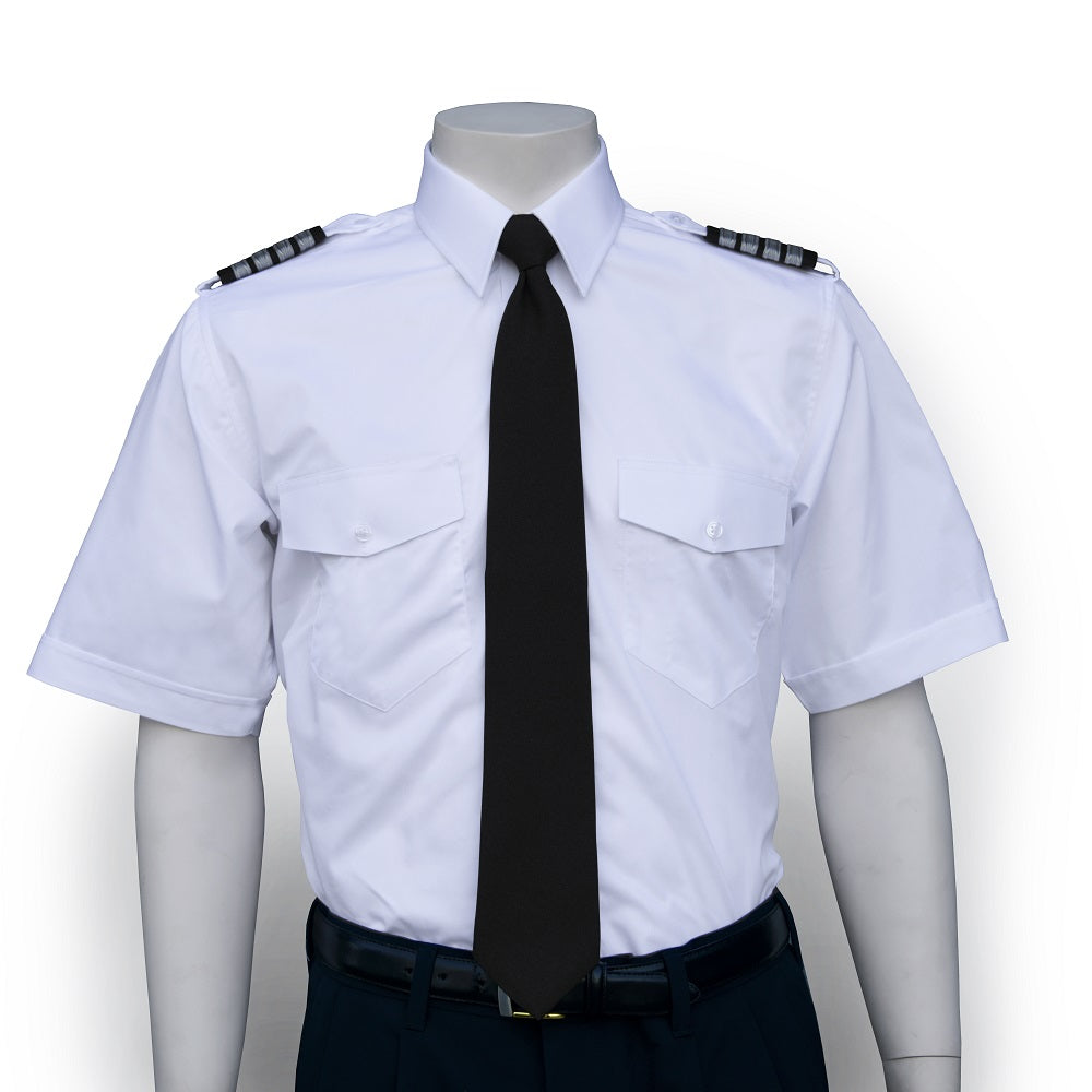 Pilot Shirt, Men's White Short Sleeve Professional