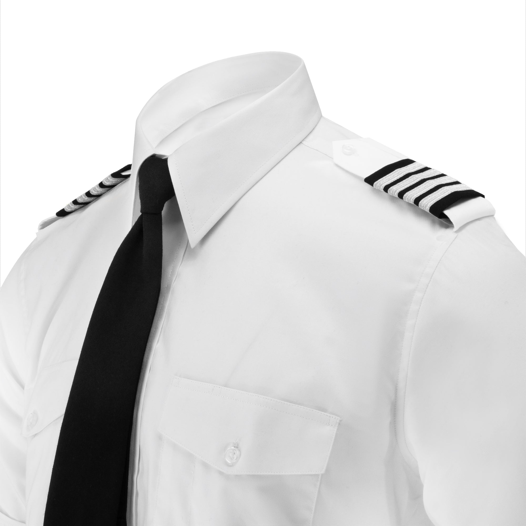 Pilot Shirt, Men's White Short Sleeve Professional