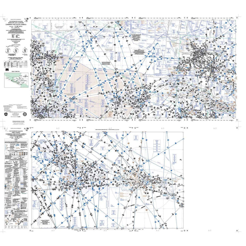FAA Chart: Enroute IFR Low Altitude Chart CARIBBEAN (L-Charts) - L3/A3 ...