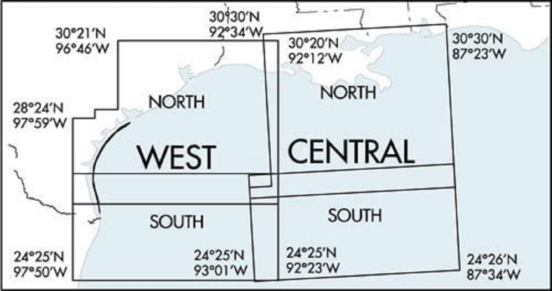 FAA Chart: IFR Gulf of Mexico Central - IFRGMC-Select Cycle Date