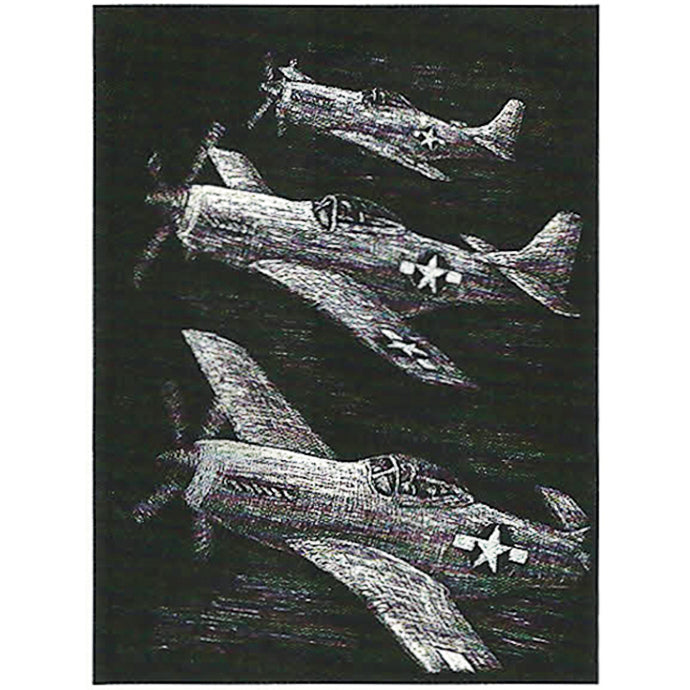 P-51 Engraving Art