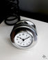 J-Cobs WWII Boeing Stearman Warbird Radial Engine Piston Mirror Polished Desk Clock