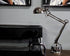 J-Cobs Jacobs Radial Engine WWII Chrome AMERICAN FLAG usa Aviator Piston Desk Lamp