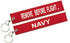 Navy Remove Before Flight Keychain