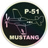 P-51 Mustang Holographic Sticker