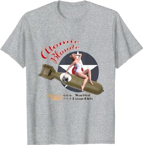 Load image into Gallery viewer, Warbird Pinup Girls T-Shirt - Atomic Blonde
