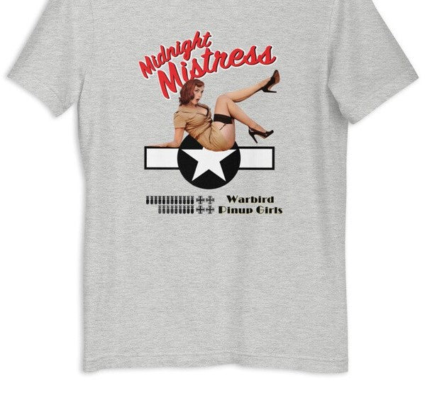 Warbird Pinup Girls T-Shirt - Midnight Mistress