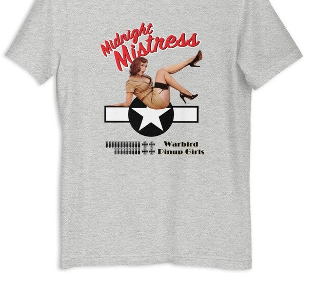 Load image into Gallery viewer, Warbird Pinup Girls T-Shirt - Midnight Mistress
