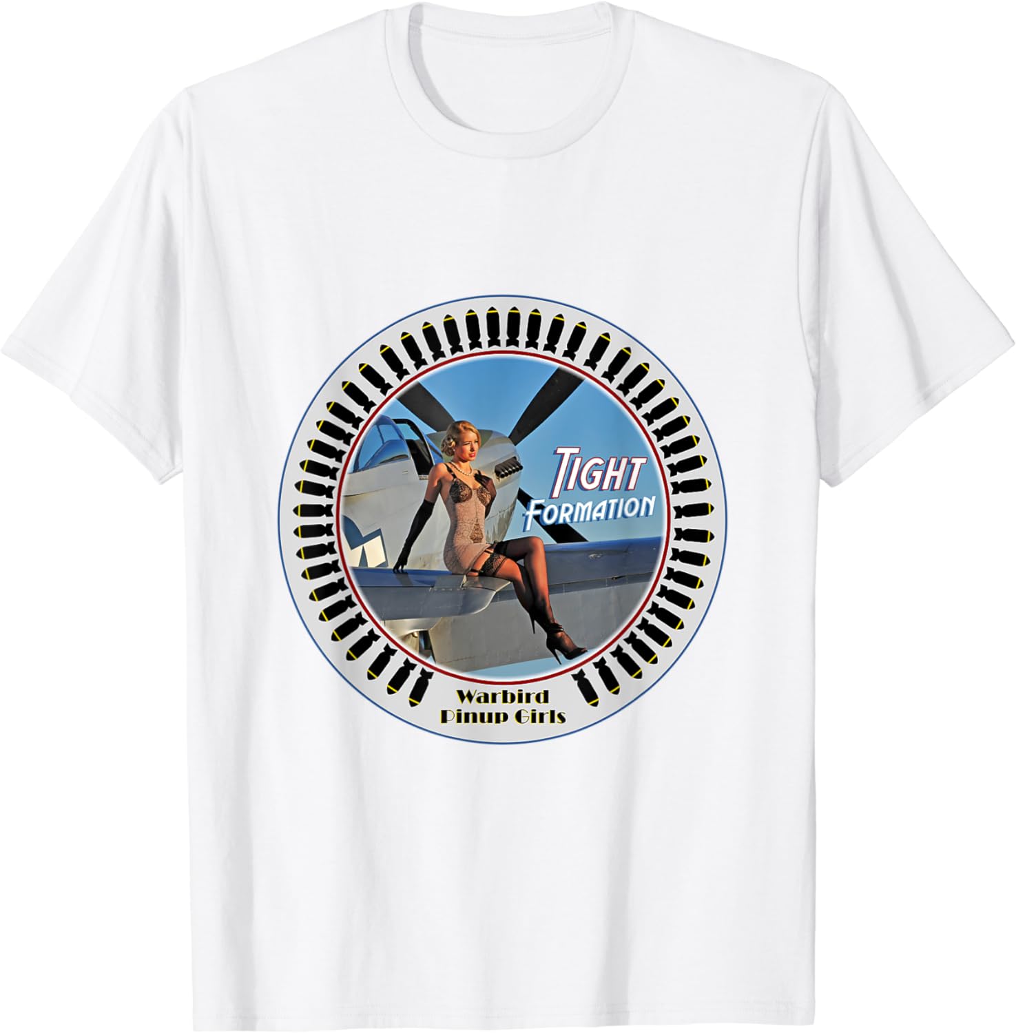 Warbird Pinup Girls T-Shirt - Tight Formation