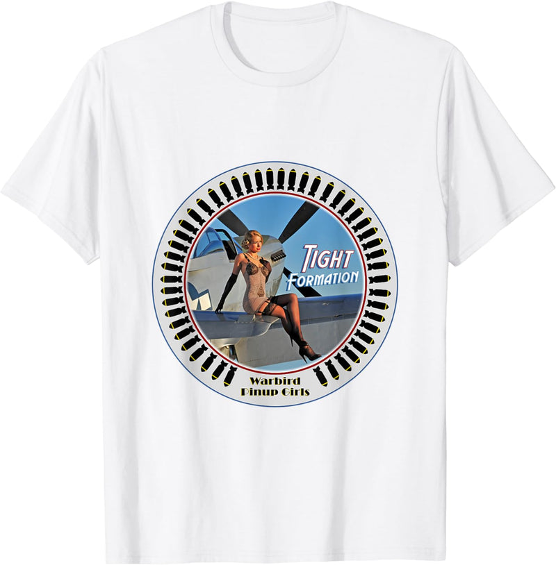 Load image into Gallery viewer, Warbird Pinup Girls T-Shirt - Tight Formation
