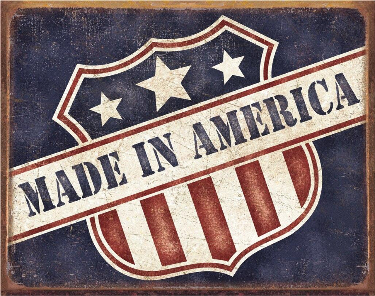 Made in America Tin Sign