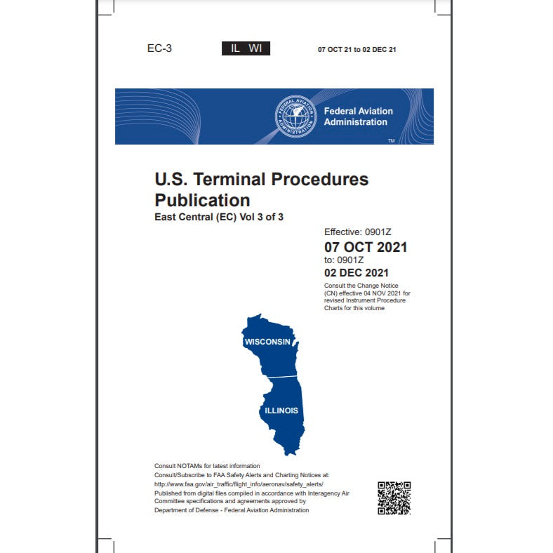 Load image into Gallery viewer, FAA IFR Terminal Procedures Bound East Central (EC-3) Vol 3 of 3 - Select Cycle Date
