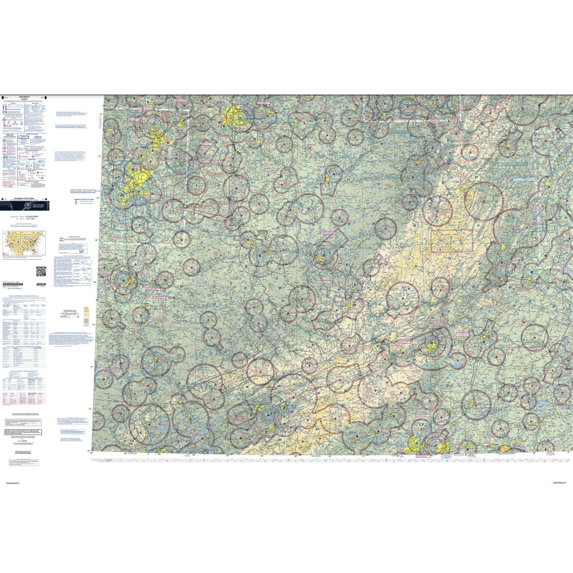 Cincinnati Sectional Chart - Select Cycle Date