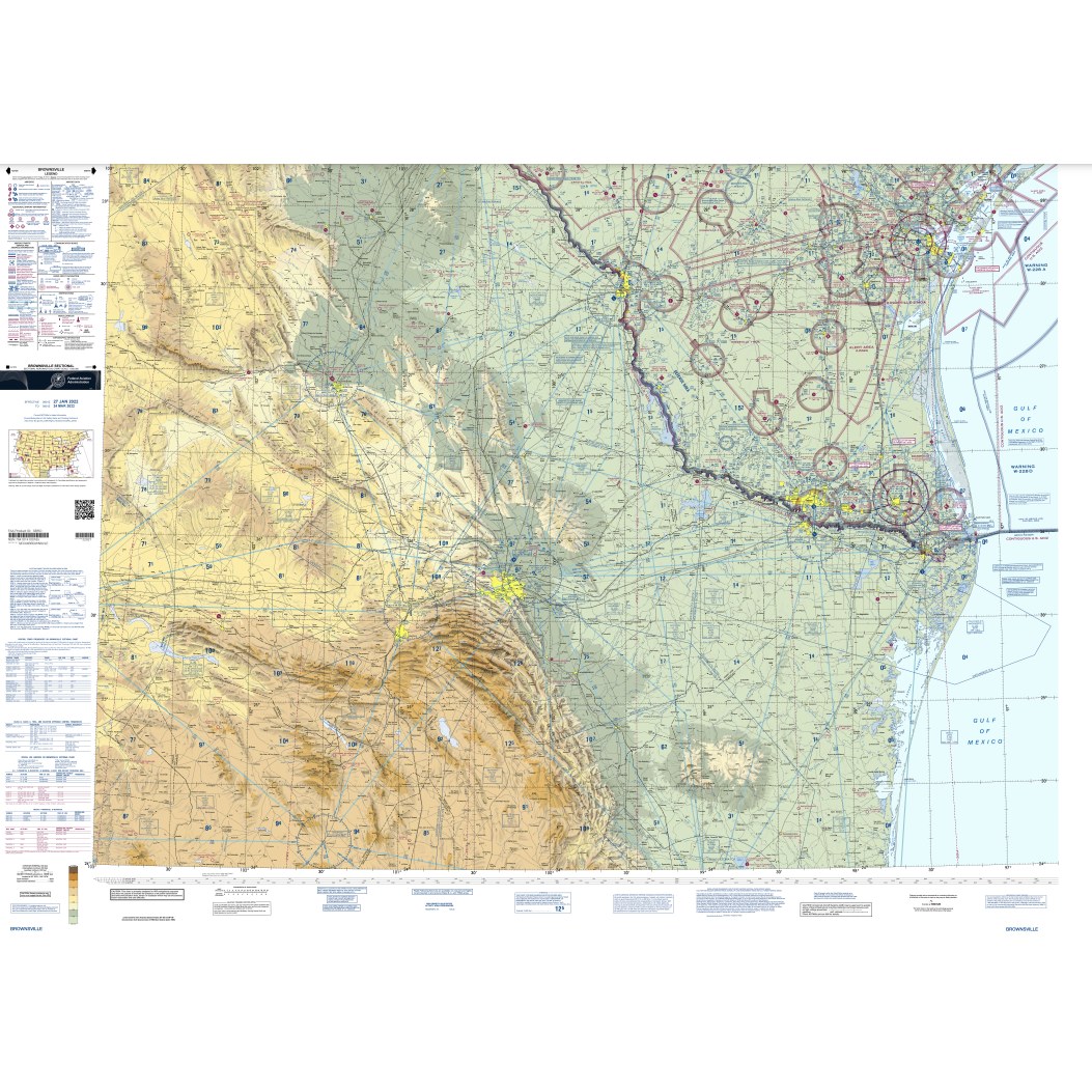 Brownsville Sectional Chart - Select Cycle Date